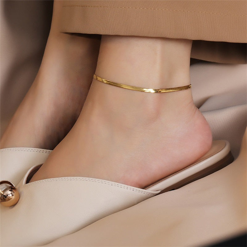 Rose Gold Minimal Anklet