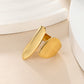 Gold Adjustable Geometric Ring