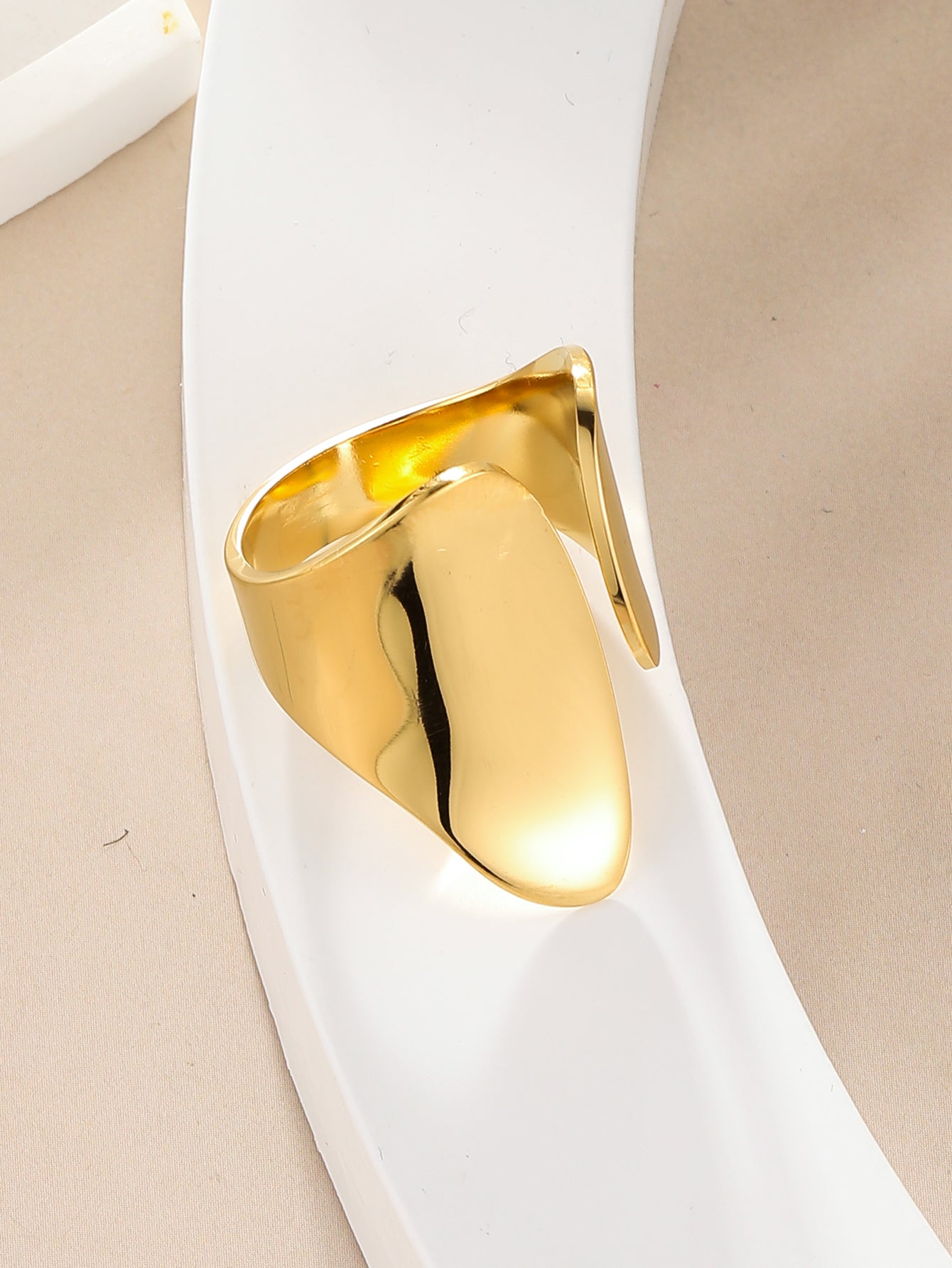 Gold Adjustable Geometric Ring