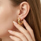Gold Hoop Minimal Earrings