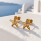 Gold Starfish Earrings