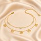 Gold Zircon Anklet