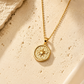 Golden Starburst Medallion Necklace